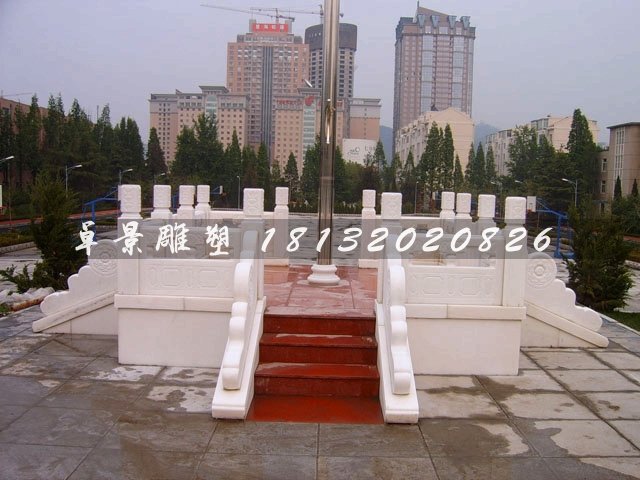學校升旗臺，漢白玉升旗臺，學校白玉石升旗臺