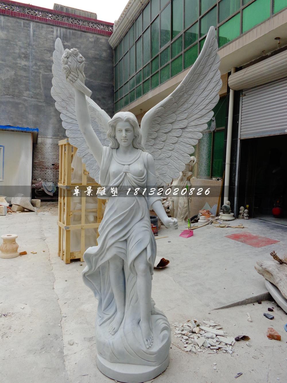 石頭女神雕塑，石雕女生雕塑