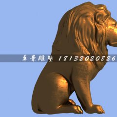 歐式銅獅子，鑄銅獅子雕塑