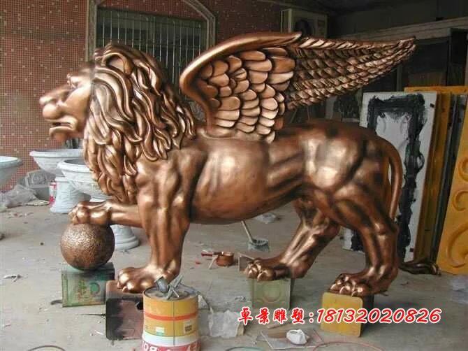 獅子銅雕，廣場銅雕獅子雕塑