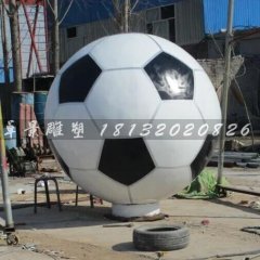 不銹鋼足球，學校廣場足球雕塑