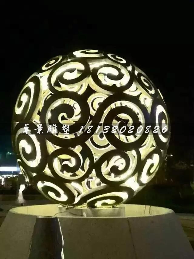 不銹鋼鏤空球雕塑，大型廣場不銹鋼，不銹鋼透光鏤空球雕塑