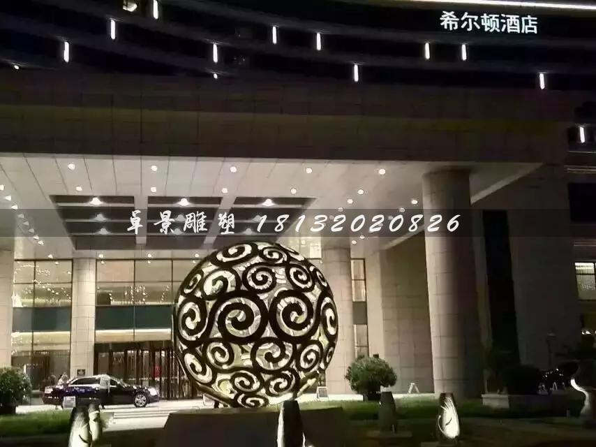 不銹鋼鏤空球雕塑，大型廣場不銹鋼，不銹鋼透光鏤空球雕塑