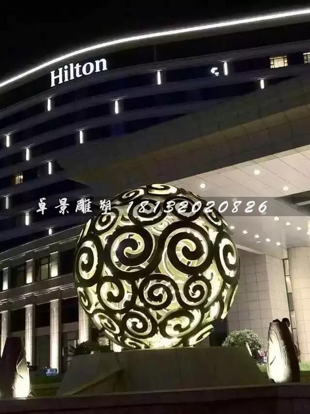 不銹鋼鏤空球雕塑，大型廣場不銹鋼，不銹鋼透光鏤空球雕塑