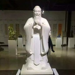 孔子石雕，漢白玉孔子石雕，校園名人石雕