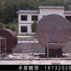銅鼓，鑄銅鼓雕塑