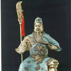 關帝圣君銅雕，鑄銅關帝圣君雕塑