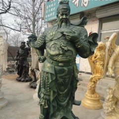 關公銅雕， 鑄銅關公雕塑
