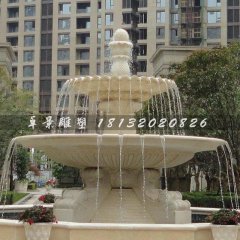 噴泉石雕，兩層噴泉石雕