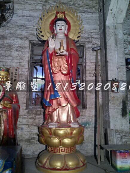 玻璃鋼觀音菩薩雕塑，玻璃鋼彩繪觀音菩薩雕塑 (2)