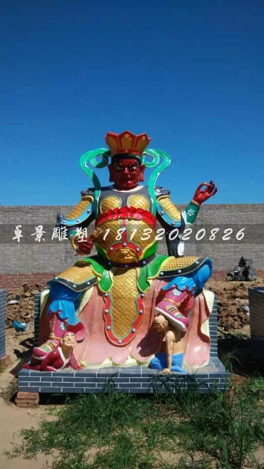 玻璃鋼四大天王雕塑，玻璃鋼神仙雕塑 (4)
