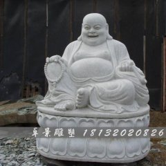彌勒佛石雕，漢白玉彌勒佛石雕