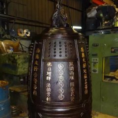 銅鐘雕塑，寺廟銅鐘雕塑