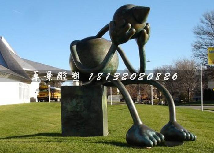外星人雕塑，鑄銅外星人雕塑