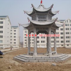 大理石涼亭，小區涼亭雕塑