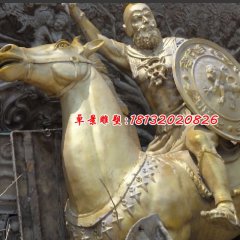 古羅馬戰士銅雕，廣場人物銅雕