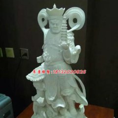 四大天王石雕，漢白玉四大天王