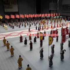 玻璃鋼古代人物雕塑，玻璃鋼仿真雕塑