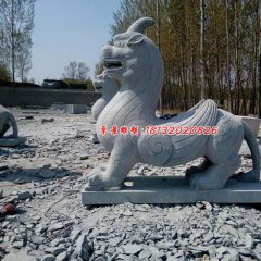 獨角獸石雕，法院門口石雕