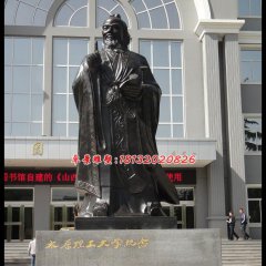 孔子圣像銅雕，校園名人銅雕