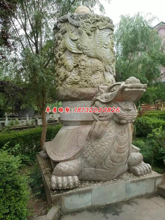 龍龜石雕，公園神獸石雕 (2)