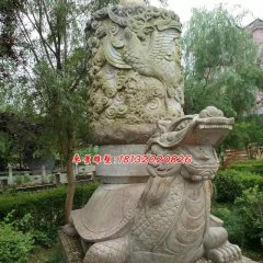 龍龜石雕，公園神獸石雕
