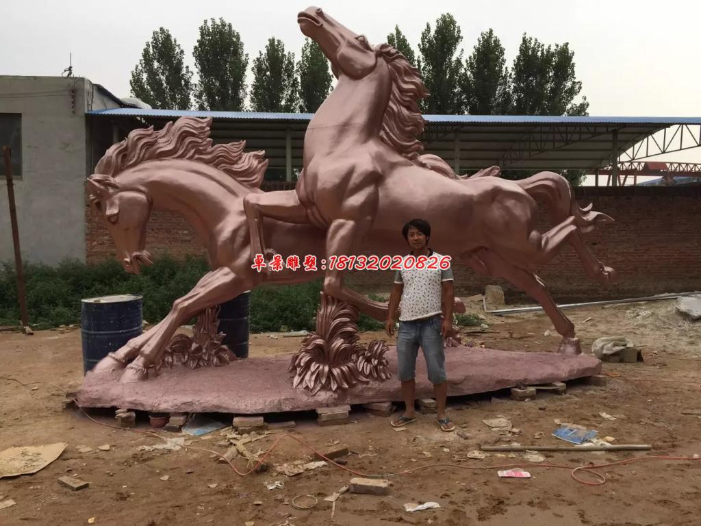 不銹鋼馬雕塑，廣場不銹鋼動物雕塑