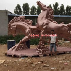 不銹鋼馬雕塑，廣場不銹鋼動物雕塑