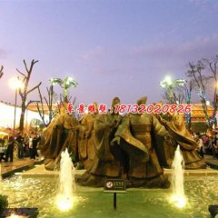 古代人物銅雕，廣場景觀銅雕