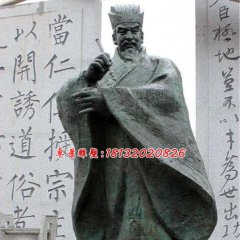 顏真卿銅雕，廣場古代人物銅雕