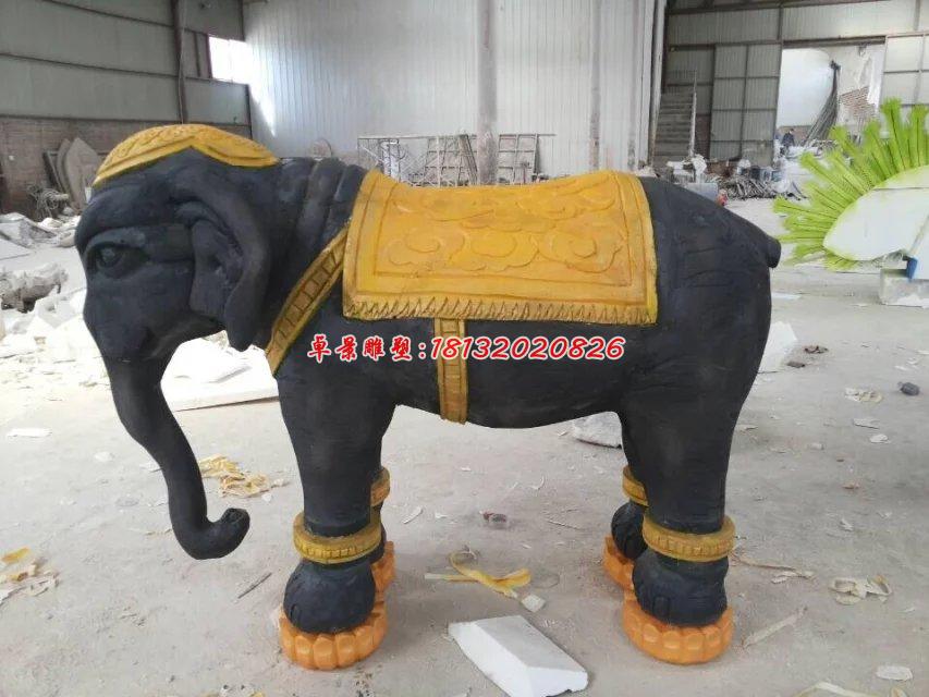 玻璃鋼大象雕塑，玻璃鋼動物雕塑