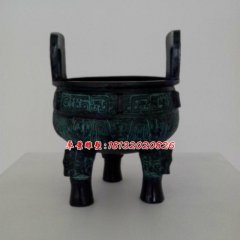 青銅鼎，三足鼎雕塑，銅香爐
