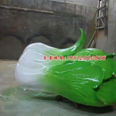 白菜雕塑，玻璃鋼仿真蔬菜雕塑