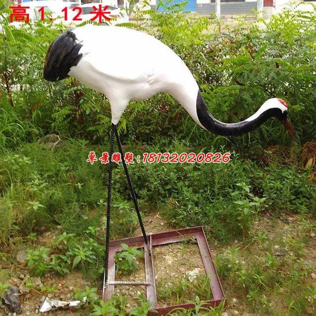 玻璃鋼丹頂鶴雕塑，玻璃鋼仙鶴雕塑 (2)