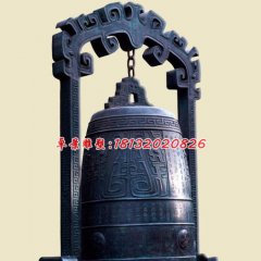 銅鐘雕塑，寺廟青銅鐘