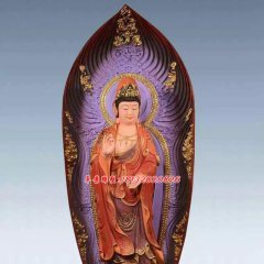 彩繪佛像雕塑，銅雕東方三圣
