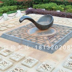 指南針銅雕，廣場指南針雕塑