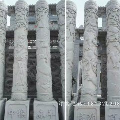 華表，龍柱，石雕柱子