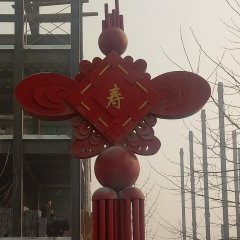 不銹鋼中國結雕塑，公園景觀不銹鋼雕塑