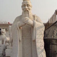 孔子石雕，大理石孔子，校園孔子石雕