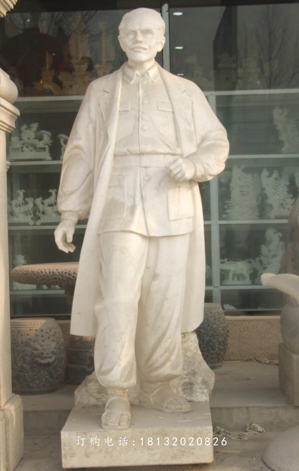 白求恩石雕，大理石醫院名人雕塑1