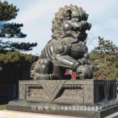 銅雕獅子，北京獅銅雕
