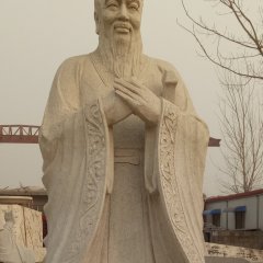 孔子石雕，校園人物石雕