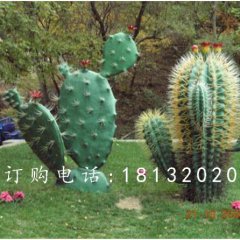 玻璃鋼仙人掌雕塑，玻璃鋼植物雕塑