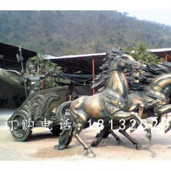 阿波羅戰車銅雕，廣場景觀銅雕