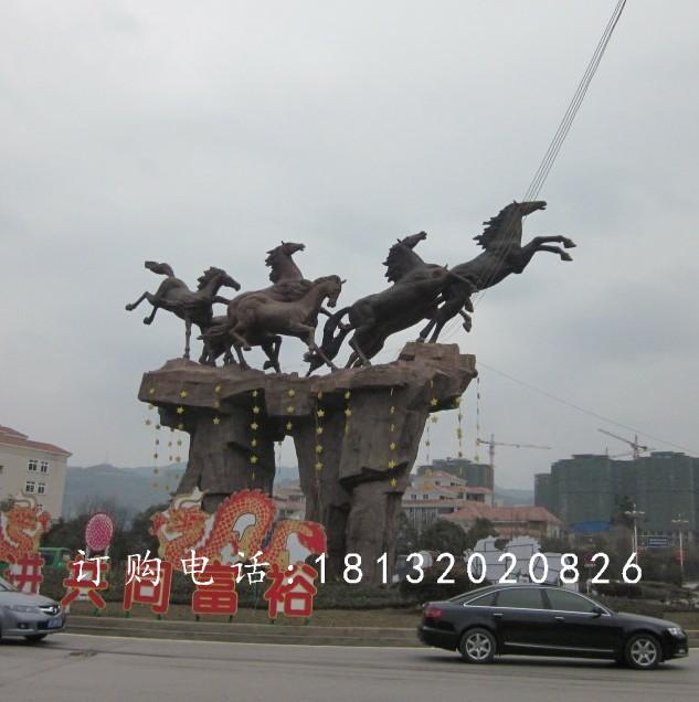 奔馬銅雕，廣場銅馬雕塑