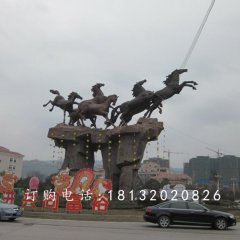 奔馬銅雕，廣場銅馬雕塑