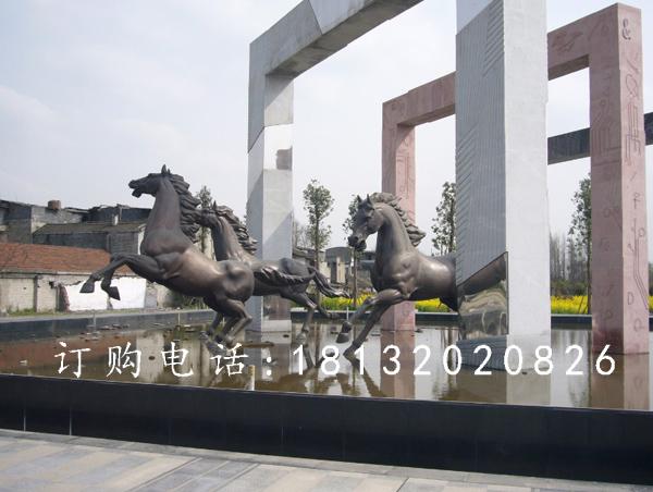 奔跑的馬銅雕，廣場銅雕馬