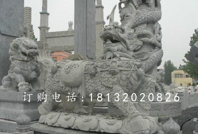 麒麟石雕，青石神獸石雕 (1)