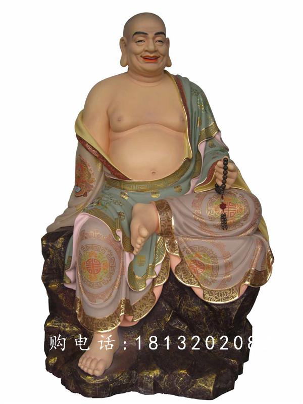 玻璃鋼十八羅漢雕塑，玻璃鋼彩繪佛像雕塑 (3)